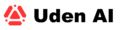 Das rote Uden AI Logo und links daneben der Text „Uden AI“